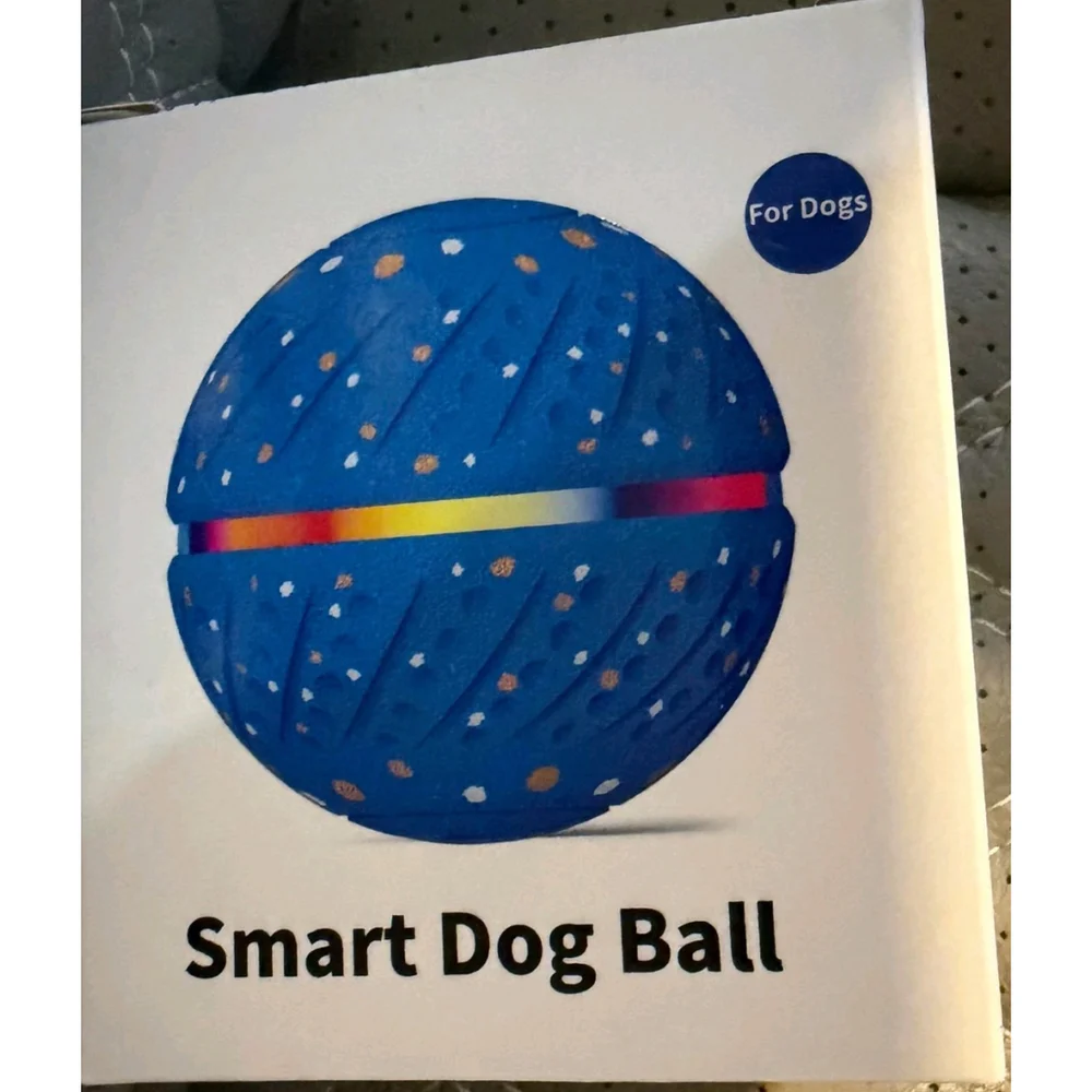 Interactive Dog Toys Ball - Smart Moving Bouncing Dog Ball with Colorful Lights